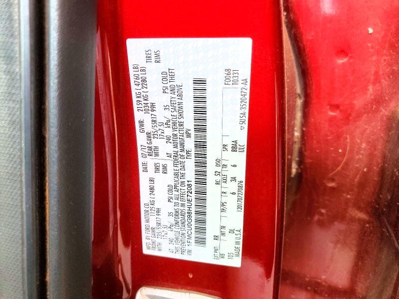 2017 FORD ESCAPE SE 12