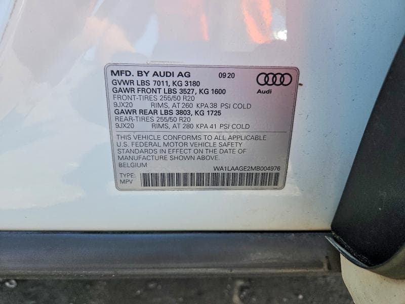 2021 AUDI E-TRON PREMIUM PLUS 12