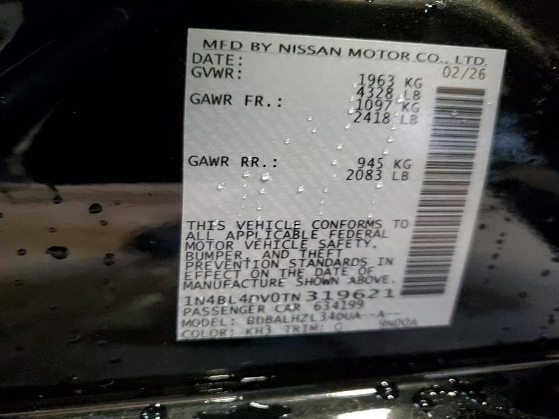 2026 NISSAN ALTIMA SV 13