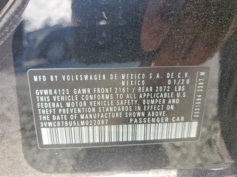 2020 VOLKSWAGEN JETTA S 12