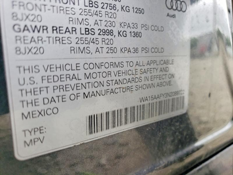 2022 AUDI Q5 SPORTBACK PRM PLS 45 12