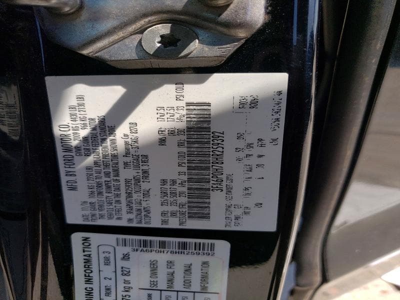 2017 FORD FUSION SE 13