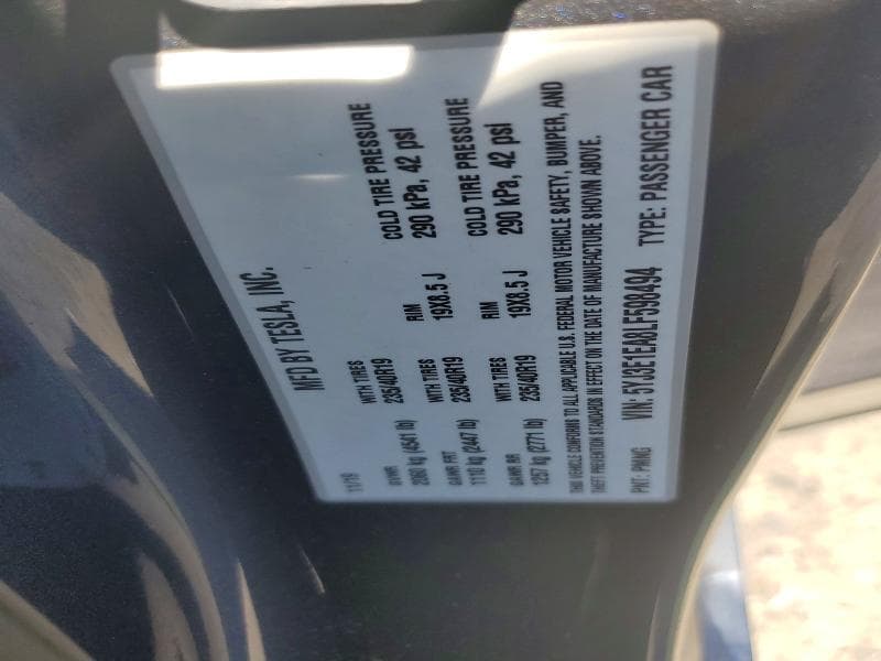 2020 TESLA MODEL 3 12