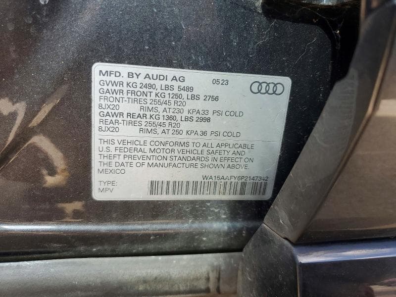 2023 AUDI Q5 SPORTBACK PRM PLS 45 13