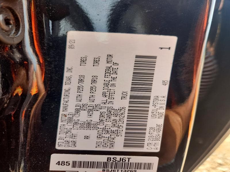 2021 TOYOTA TUNDRA CREWMAX SR5 12