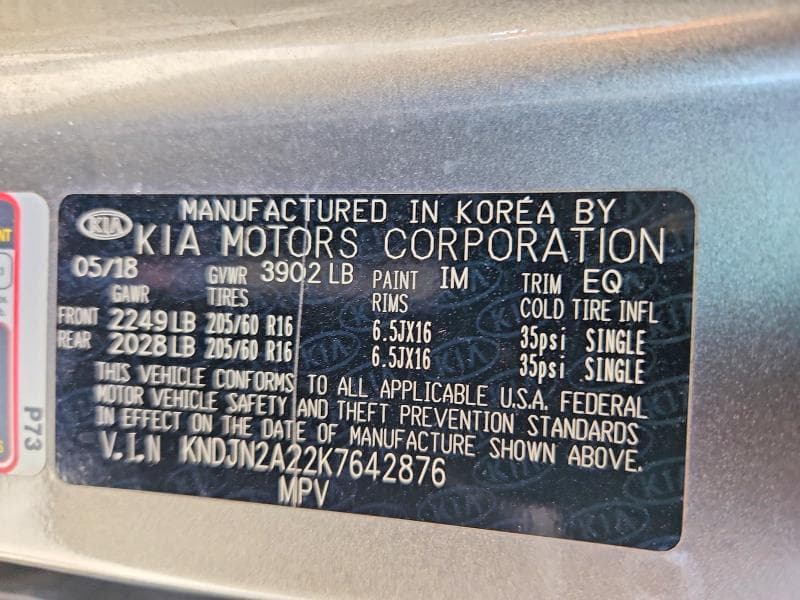 2019 KIA SOUL BASE 12