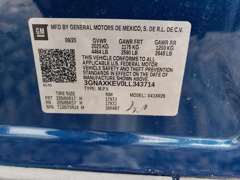 2020 CHEVROLET EQUINOX LT 12