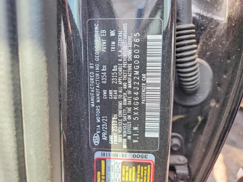 2021 KIA K5 GT LINE 12