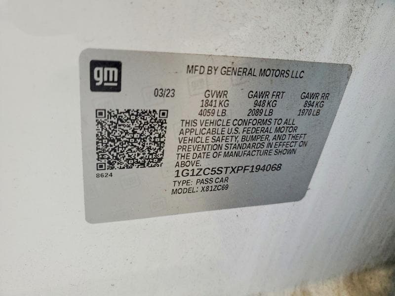 2023 CHEVROLET MALIBU LS 12
