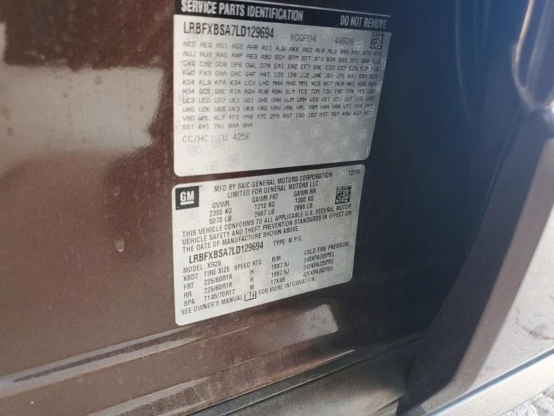 2020 BUICK ENVISION PREFERRED 13