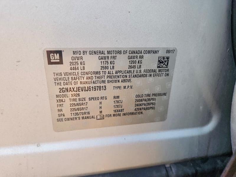 2018 CHEVROLET EQUINOX LT 12
