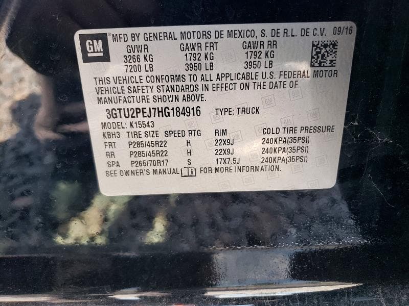 2017 GMC SIERRA K1500 DENALI 12