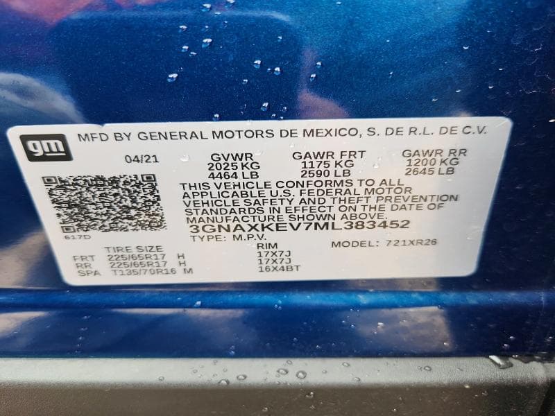 2021 CHEVROLET EQUINOX LT 13