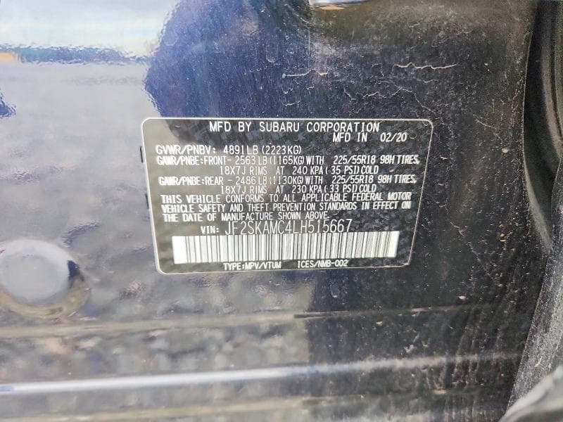 2020 SUBARU FORESTER SPORT 12