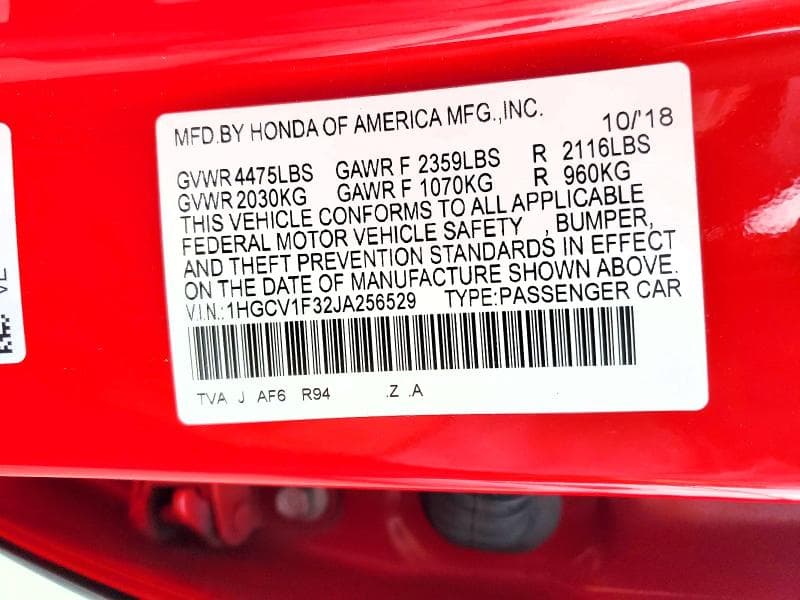 2018 HONDA ACCORD SPORT 12
