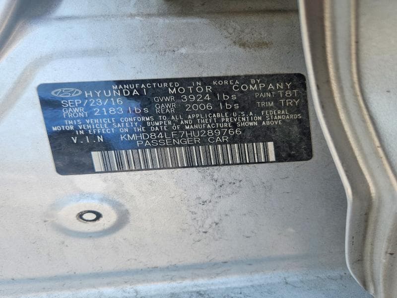 2017 HYUNDAI ELANTRA LIMITED 12
