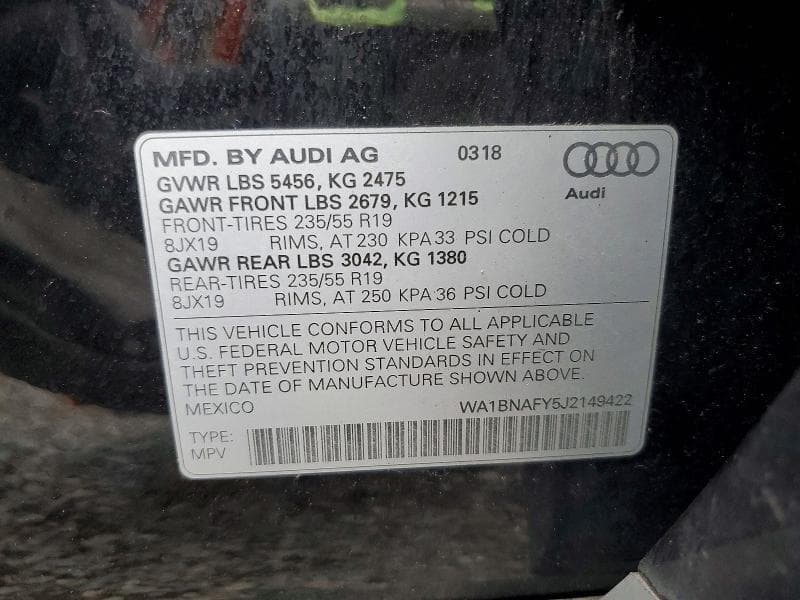 2018 AUDI Q5 PREMIUM PLUS 14