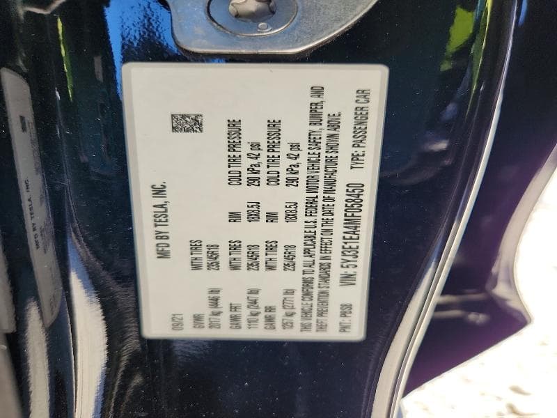 2021 TESLA MODEL 3 12