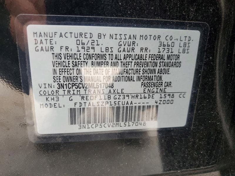 2021 NISSAN KICKS SV 12