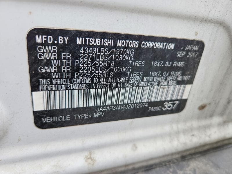 2018 MITSUBISHI OUTLANDER SPORT ES 13