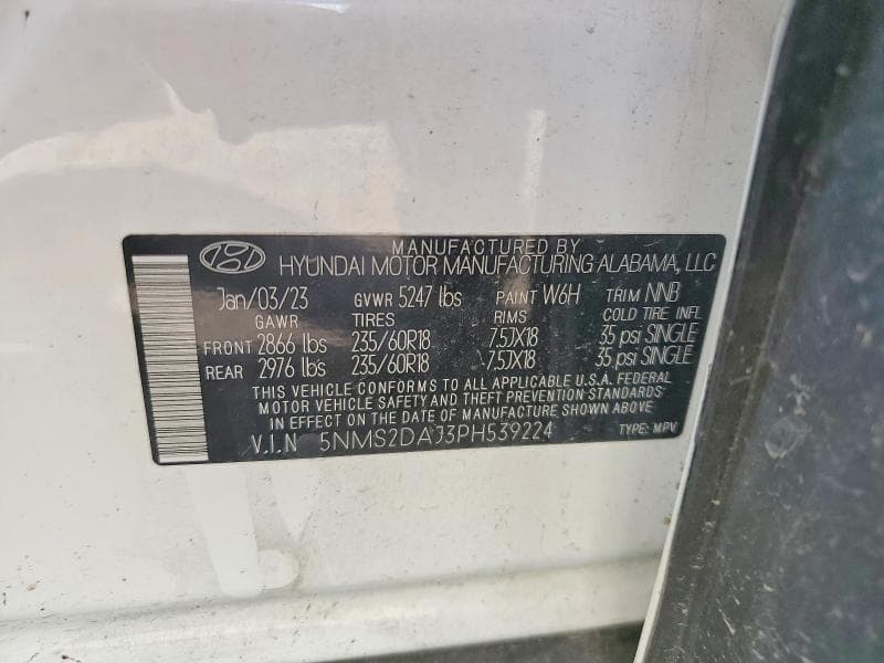 2023 HYUNDAI SANTA FE SEL 13