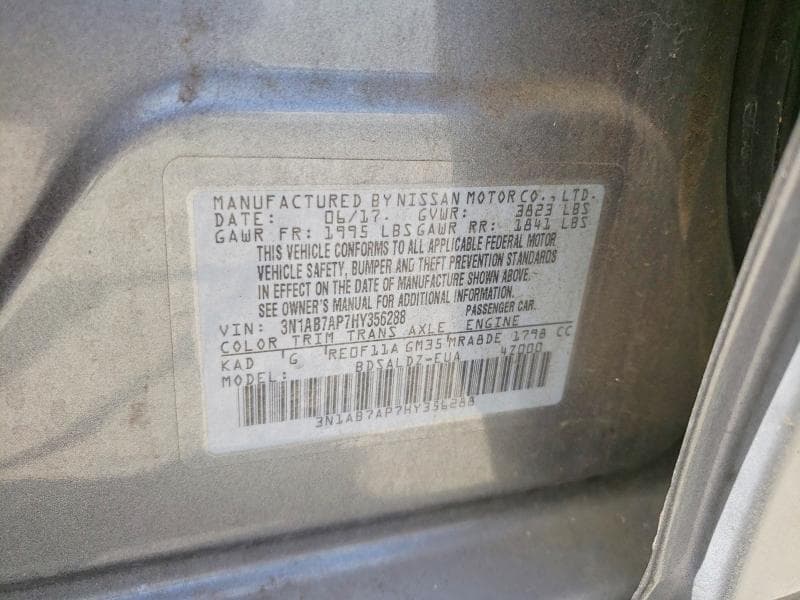 2017 NISSAN SENTRA SV 12