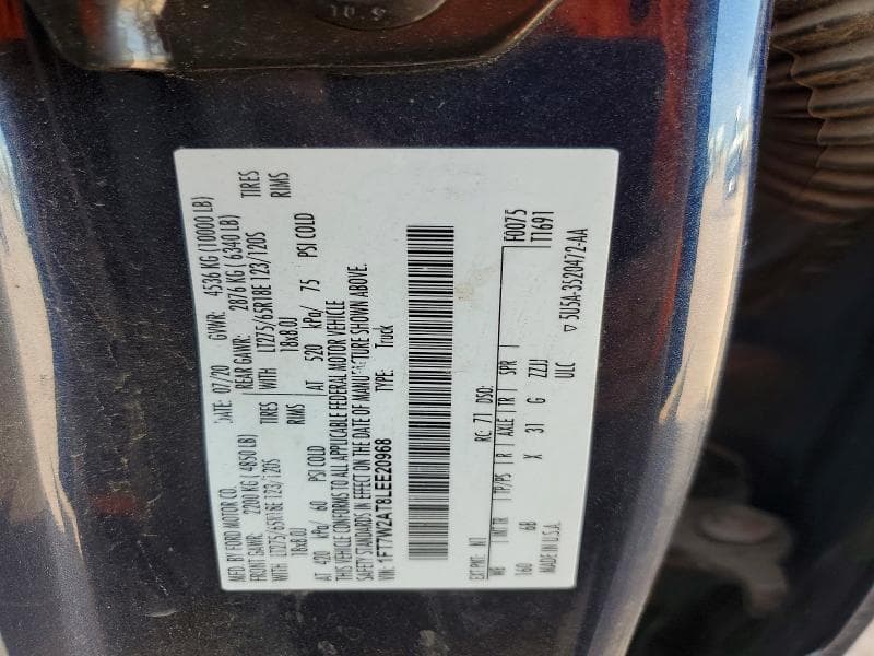 2020 FORD F250 SUPER DUTY 12