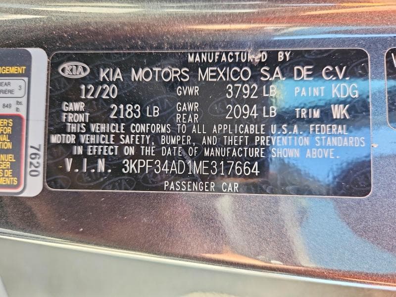 2021 KIA FORTE GT LINE 13