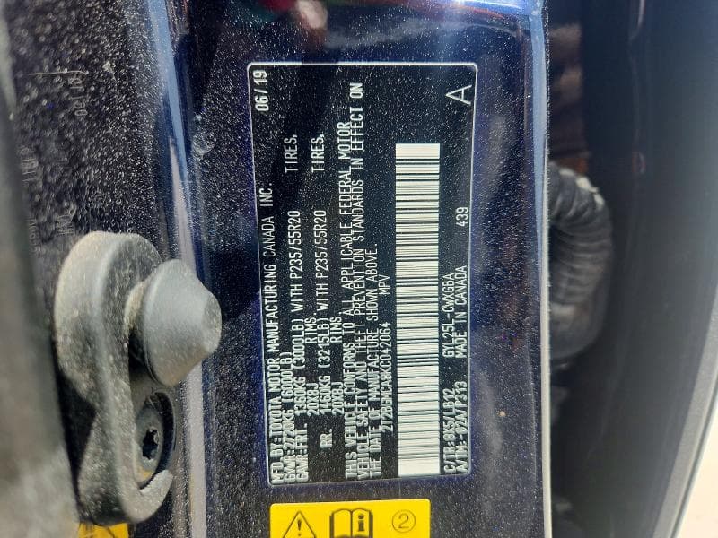 2019 LEXUS RX 450H BASE 12