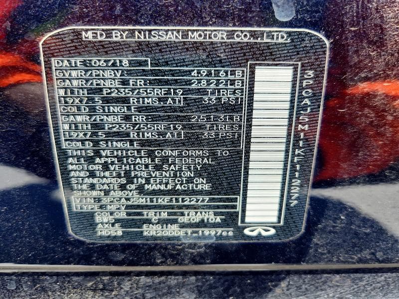 2019 INFINITI QX50 ESSENTIAL 14