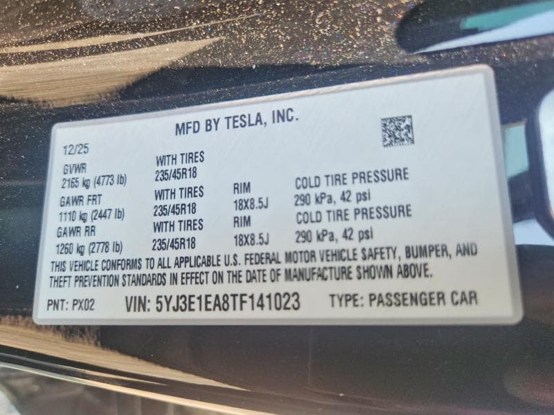 2026 TESLA MODEL 3 12