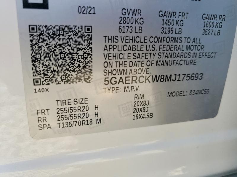 2021 BUICK ENCLAVE PREMIUM 13