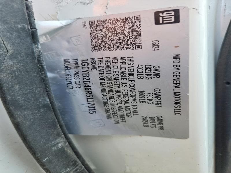 2024 CHEVROLET CORVETTE STINGRAY 2LT 12