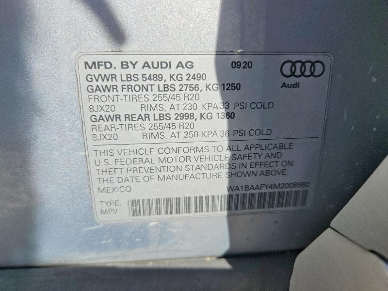 2021 AUDI Q5 PREMIUM PLUS 14