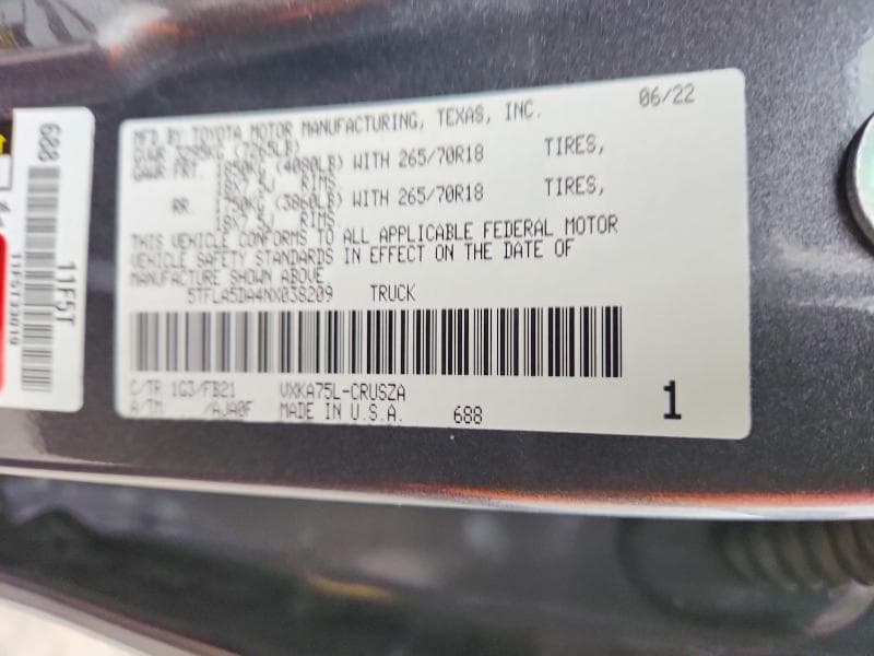 2022 TOYOTA TUNDRA SR5 12