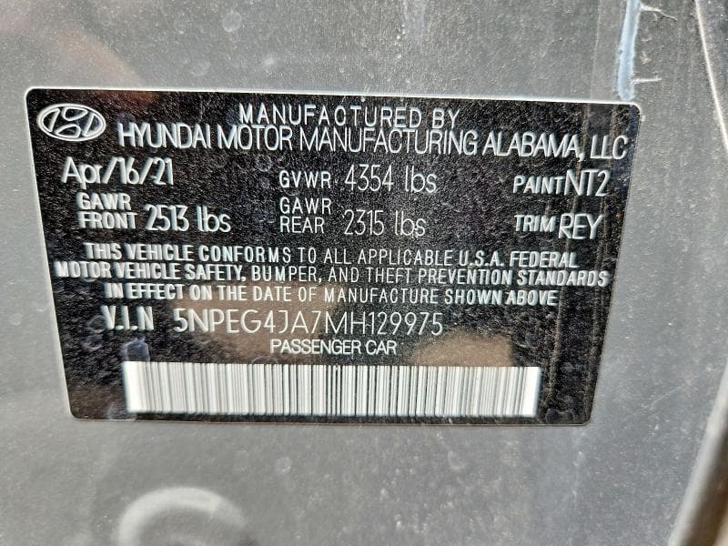 2021 HYUNDAI SONATA SE 13