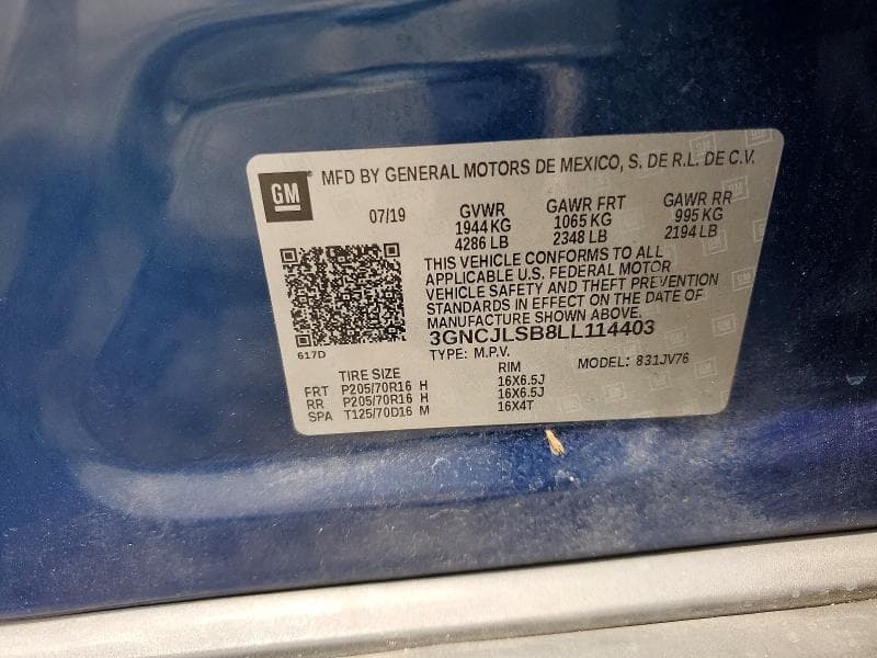 2020 CHEVROLET TRAX 1LT 13