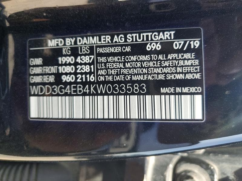 2019 MERCEDES-BENZ A 220 12