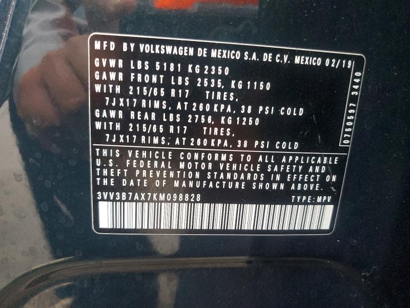 2019 VOLKSWAGEN TIGUAN SE 13