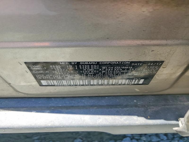 2017 SUBARU OUTBACK 2.5I LIMITED 13