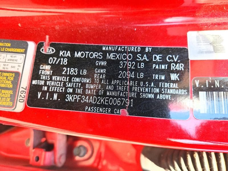 2019 KIA FORTE S 13