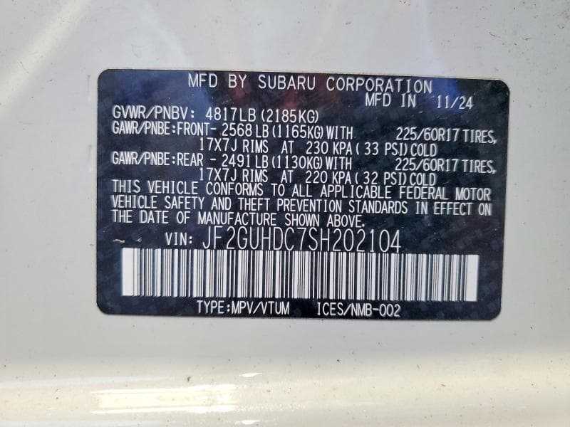 2025 SUBARU CROSSTREK PREMIUM 12