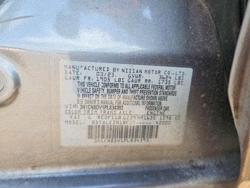 2023 NISSAN VERSA S 12