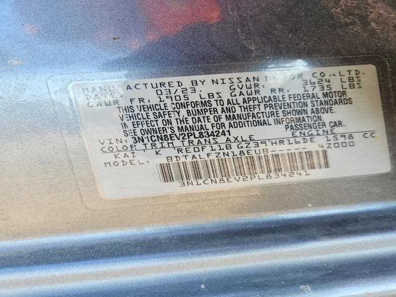 2023 NISSAN VERSA SV 12
