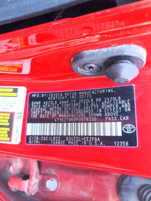 2023 TOYOTA CAMRY XSE V6 12