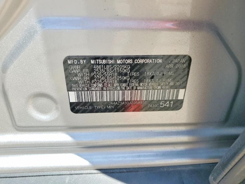 2018 MITSUBISHI OUTLANDER SE 13