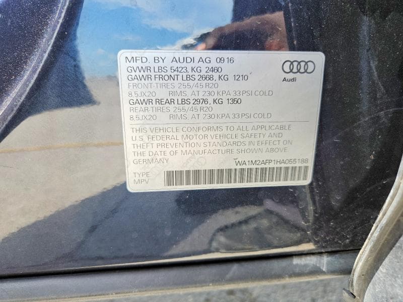 2017 AUDI Q5 PREMIUM PLUS 13