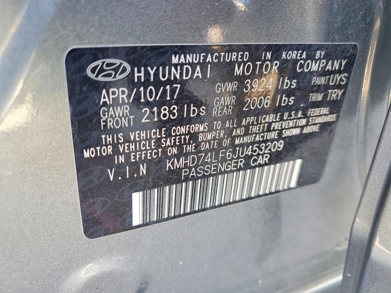 2018 HYUNDAI ELANTRA SE 13