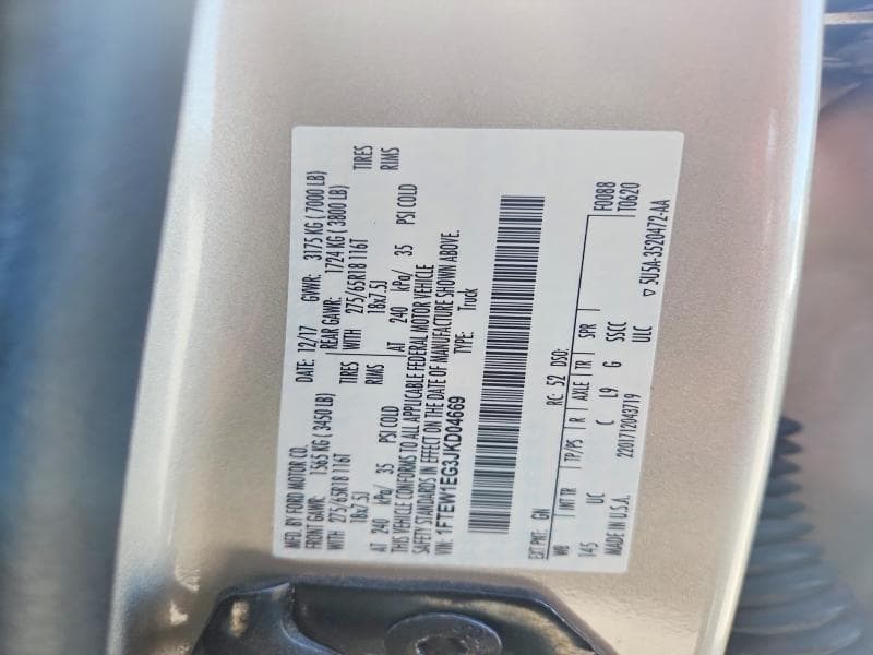 2018 FORD F150 13