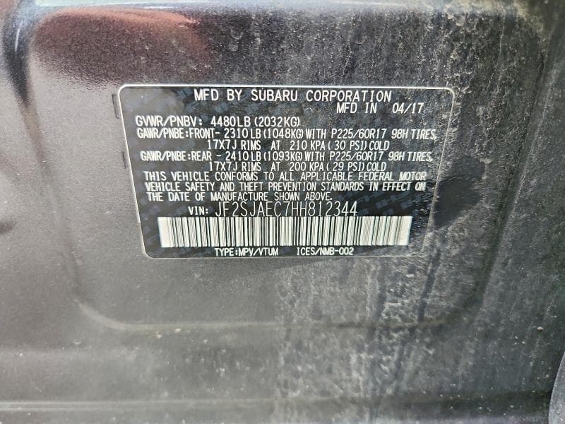 2017 SUBARU FORESTER 2.5I PREMIUM 13